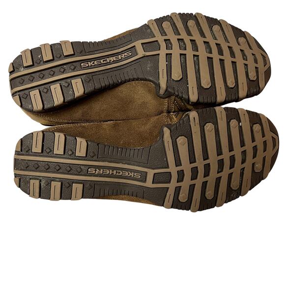 Y2K Skechers Brown Leather Trail Sneakers Womens 8.5 Outdoorcore Comfortcore - Picture 5 of 8